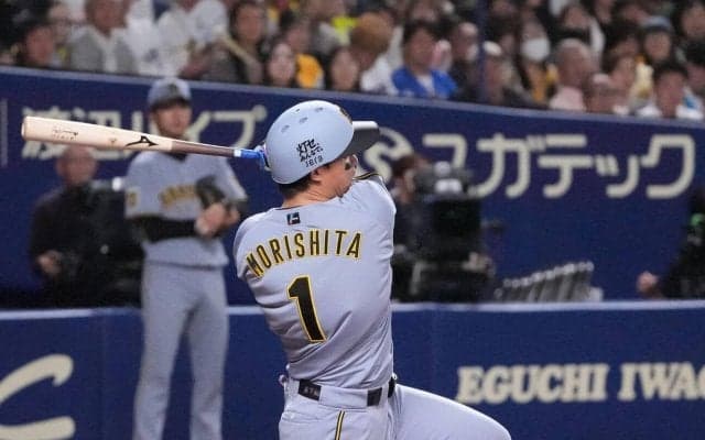 【阪神】森下翔太４戦連続打点「常に初球から打つ準備」で中前２点打　佐藤輝に次ぐ２位13打点