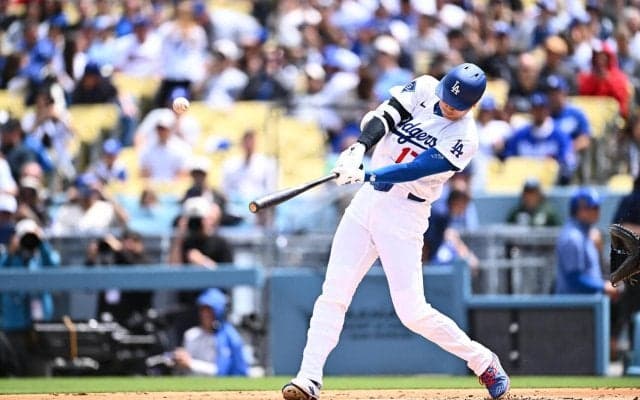 大谷翔平、第１打席で今季第5号の先頭打者アーチ放つ　２試合連続弾で先発佐々木朗希を強力援護