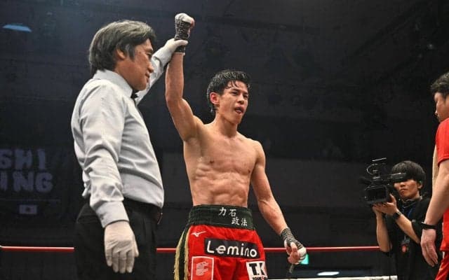 【ボクシング】世界９位力石政法、終了間際劇的KO勝利「絶対勝ってスターに」２度目世界戦照準