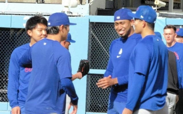 球速低下懸念のドジャースの抑えディアス「調子はすごくいい」　試合前は古巣メッツの千賀らと交流　ロバーツ監督は慎重な姿勢崩さず「状況整えば、この３連戦で投げる」