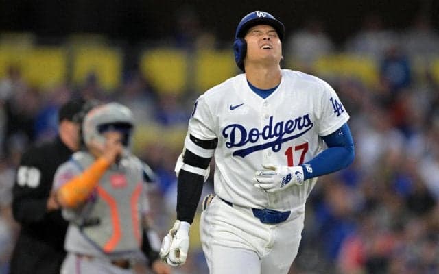 ロバーツ監督、死球受けた大谷翔平について「あざが残るだろうが、先発登板に影響はないだろう」