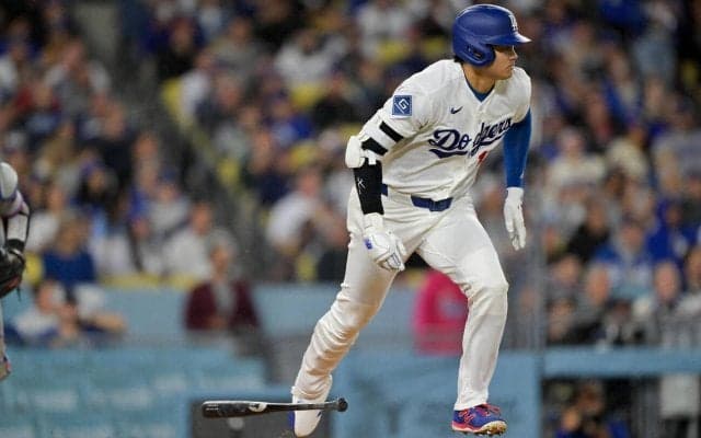 大谷翔平48試合連続出塁、２試合連続無安打も第４打席に申告敬遠で出塁　ドジャース連勝