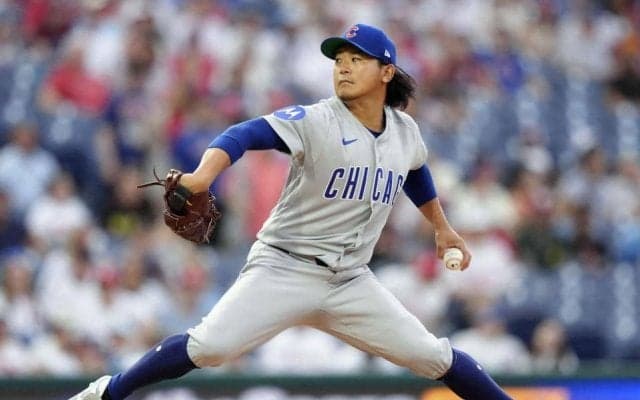 今永昇太が今季初勝利！完全復活の２年ぶり自己最多タイ１１奪三振　先頭打者被弾も強力フィリーズ打線を６回１失点　鈴木誠也は今季初のマルチ安打　ＡＢＳチャレンジも成功
