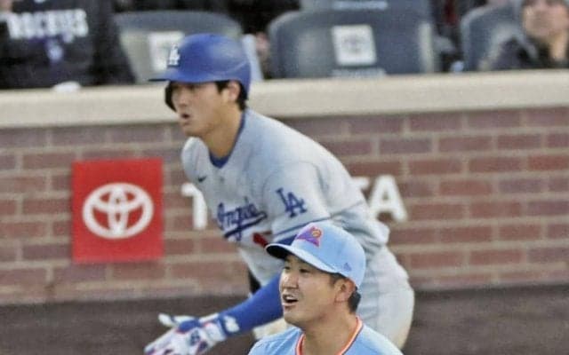 ドジャース４連勝！大谷翔平が決勝ホームで驚異の勝率８割に王手　好相性の菅野から４戦ぶりマルチ安打で４９戦連続出塁　極寒の敵地で躍動