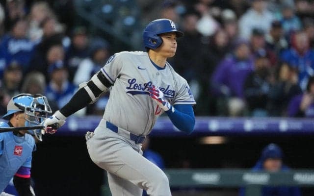 大谷翔平、第1打席はエラーで塁に残りタッカーの２ランで本塁生還　4試合ぶりの本塁打に期待