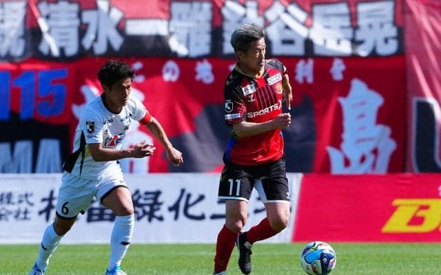 【福島】カズ「枠にちゃんと飛ばしたいなと」加入後公式戦初ヘディングシュートに／一問一答
