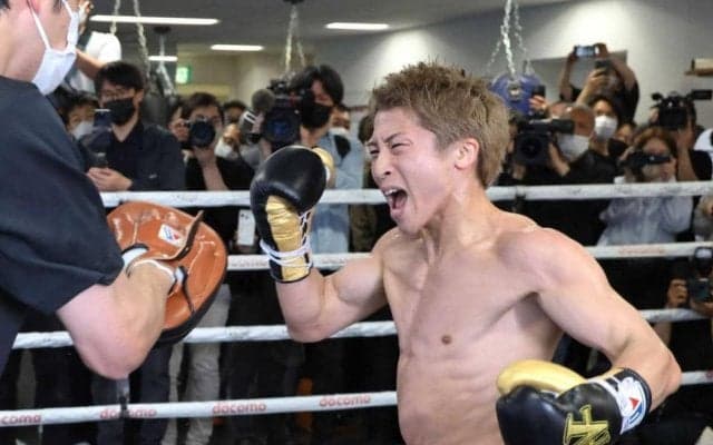 井上尚弥「どんな戦い方もできる」中谷戦へ絶対的自信　陣営視察も惜しみなく多彩なパンチ披露「包み隠さず全部やりました」
