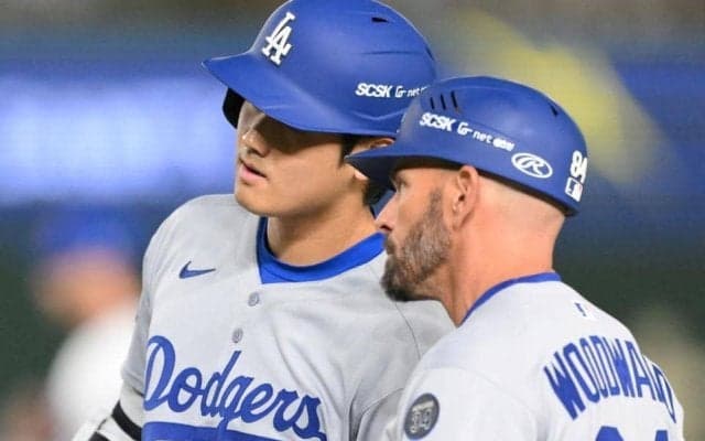 大谷翔平５２試合連続出塁　秋信守のアジア選手記録に並ぶ　球団２位にあと１　第２打席でボール気味の変化球を拾う技あり右前打　初回は今季初盗塁