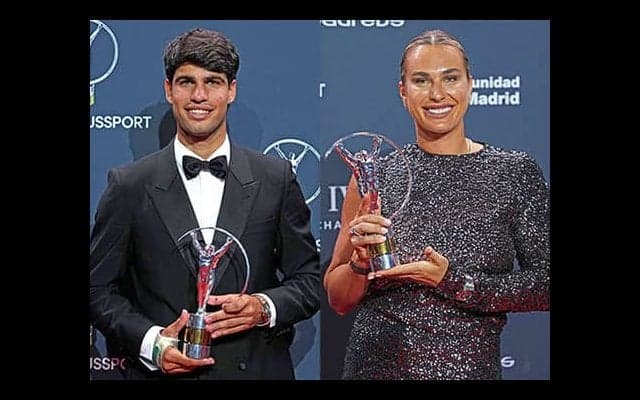  テニス選手が男女で最優秀選手賞 