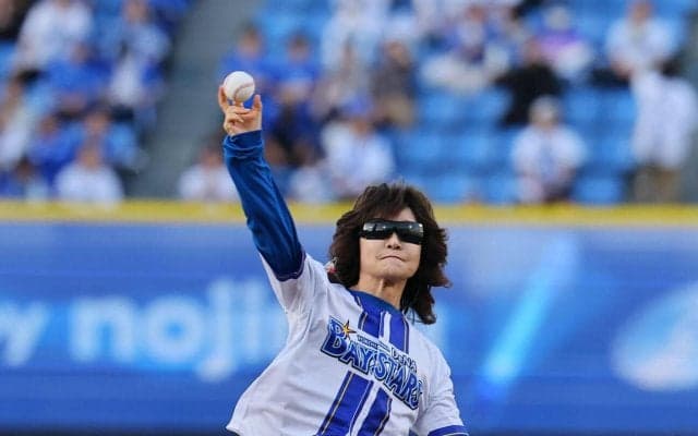 【DeNA】ハマスタに美声が響く　龍玄とし（Toshl）がミニライブ＆セレモニアルピッチ