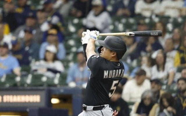 村上宗隆が衝撃の４戦連発　Ｄバックス戦第２打席に圧巻の９号ソロ　ジャッジと並ぶア・リーグ２位浮上　村上皮切りにＷソックス３者連続弾