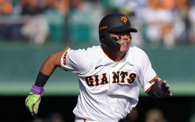 【巨人】知念大成にアクシデント　フェンス際の打球を好捕も担架