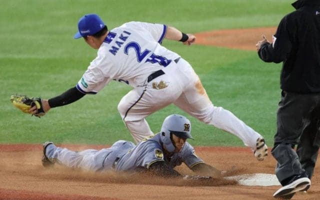 阪神・福島がプロ初盗塁　昨季ファームの盗塁王が３度目の正直で成功