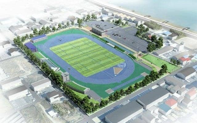 津市が陸上競技場改修へ　再び県・市レベルの大会開催めざす