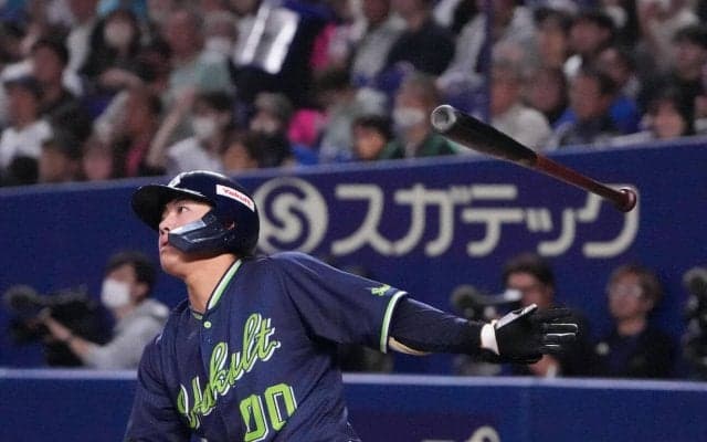 【ヤクルト】赤羽由紘　１号２ラン「何とかやり返そうと」低空ライナーでレフトスタンドに