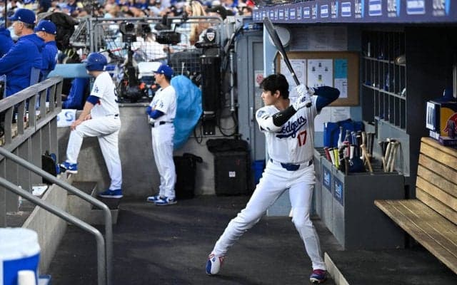 大谷翔平11打席連続で凡退　２打席目は３回無死一、二塁の好機でチェンジアップを空振り三振