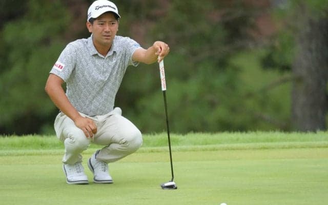 石坂友宏が3位で最終日へ 「全英」切符懸け5打差追う