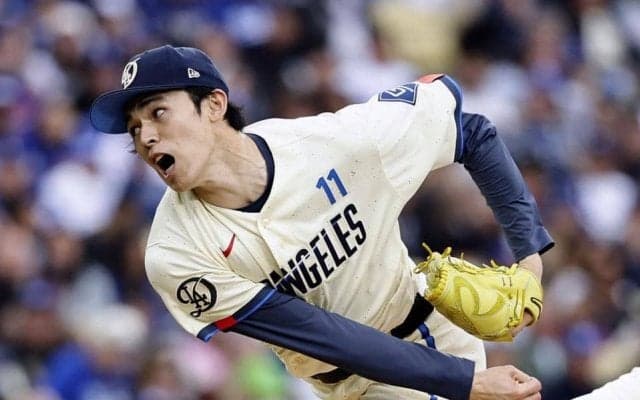 佐々木朗希が自己ワースト３被弾　ド軍先発陣で唯一ＱＳ達成できず　５回０／３を４失点で降板　チーム５戦連続ＱＳ中も記録途切れる