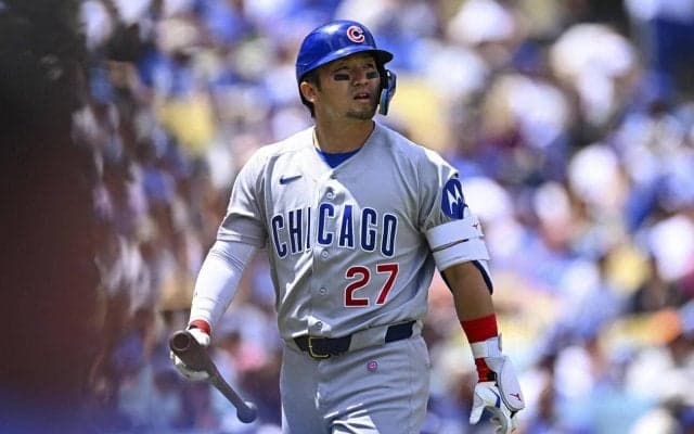 鈴木誠也がドジャース戦に「4番右翼」でスタメン出場　１打席目は見逃し三振