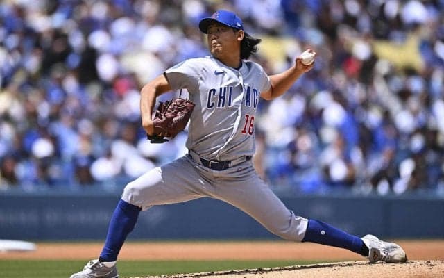 カブス今永昇太　２回は大谷翔平に右前打を浴びるも…フリーマンを三振で無失点