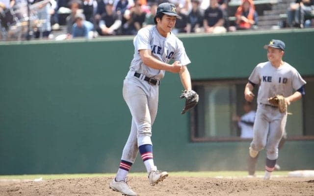 慶応のリードオフマンが公式戦初アーチ＆好救援！森林監督は"二刀流コンビ"の相乗効果に期待！【神奈川】