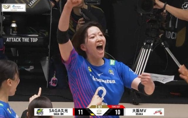 女子バレー、“スッと”落ちるエースで狂喜乱舞 五輪代表の盟友同士のやり合いにファンも熱狂「あの琴奈から！」