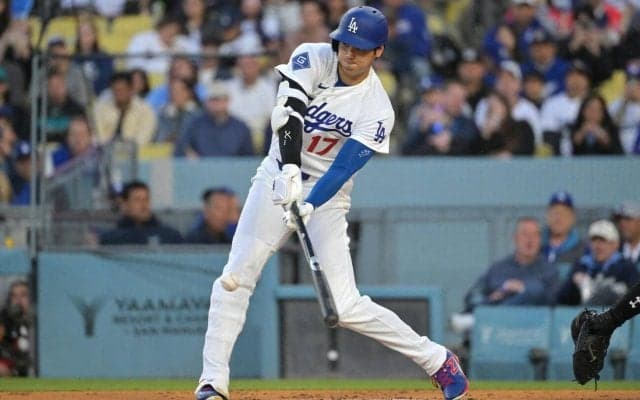 ドジャース大谷翔平、第４打席は右前打でチャンス広げる　２安打でマルチ安打