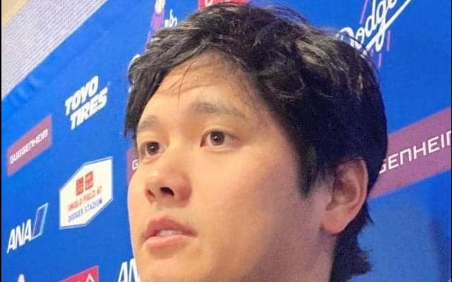 大谷翔平　今季初黒星もＭＬＢトップ防御率０・６０　投手専念で６回５安打２失点、術後最多１０４球で９Ｋ