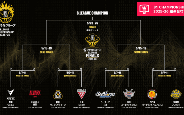 B1順位とCS組み合わせ決定…群馬が劇的ブザビでWC1位死守、急失速の名古屋Dは“王者”宇都宮と対戦へ
