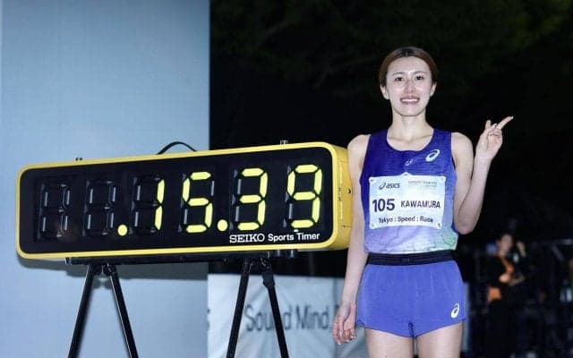 【陸上】川村楓が５キロ日本新記録「自覚してやっていかないと」夏に海外マラソン出場予定