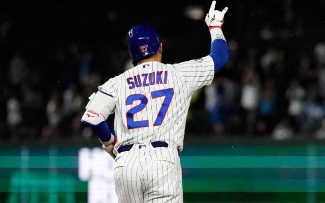 鈴木誠也は５戦ぶり６号同点３ラン 139ｍ弾丸特大アーチ　直近16試合６本塁打とハイペース