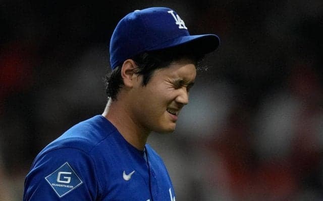 大谷翔平「狙った所と逆だった」防御率0・97で両リーグトップ再浮上も…７回２失点で２敗目