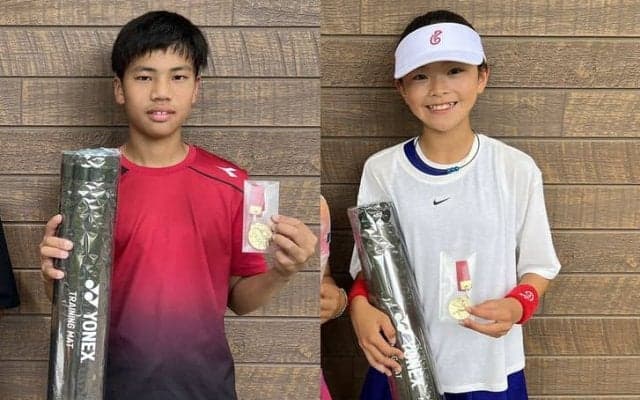 「第10回むさしの村ジュニアテニストーナメント：5月」14歳以下男女王者が決定。長澤湊都と榊美莉羽が優勝