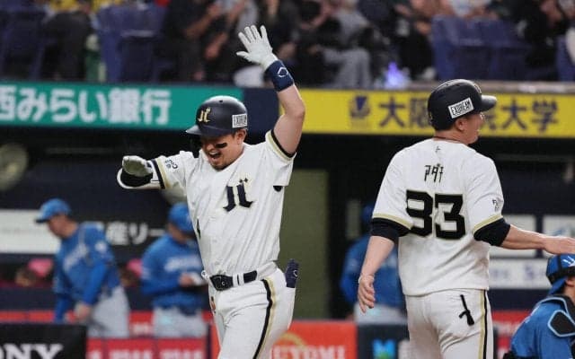 【オリックス】森友哉、自画自賛の逆転２ラン「めちゃくちゃうまいこと打てましたね」貯金10