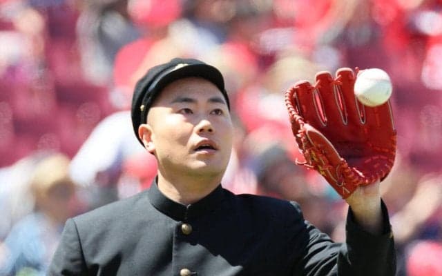 【広島】ハナコ岡部大「最高」ノーバン始球式　実行できなかったOB達川氏からのむちゃ振りは…