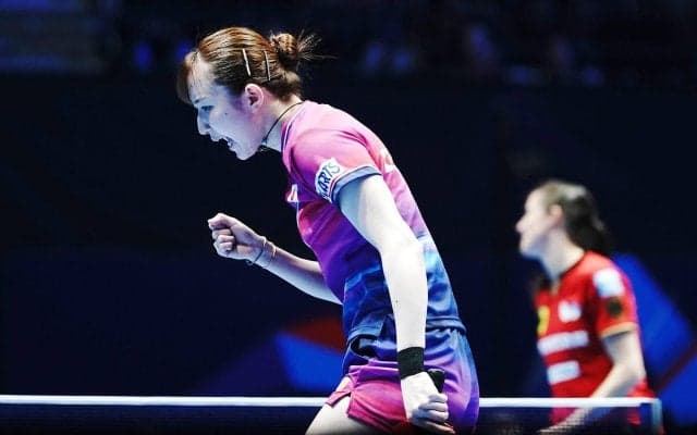 2番手・早田ひなも世界9位に0-2から逆転勝利！日本が決勝進出に王手【世界卓球】