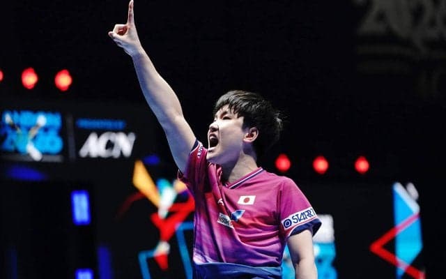 1番手の張本智和がエース対決制して先制！準決勝台湾戦は日本が1-0でリード【世界卓球】
