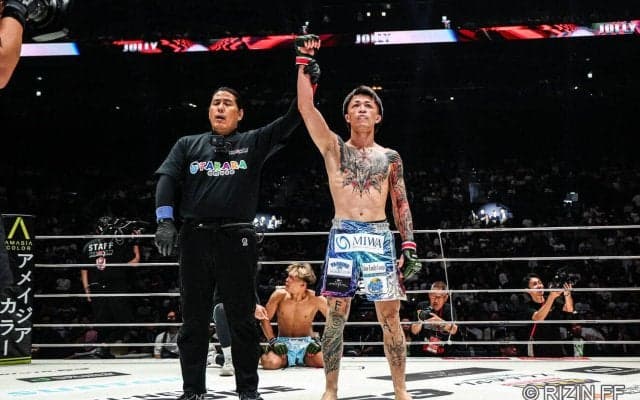 【RIZIN】ジョリーが児玉兼慎を71秒殺、またしてもMMA初戦のキックボクサーが惨敗