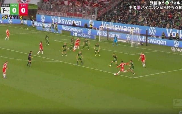 スタジアム騒然！フランス代表オリーセ、脳がバグる“衝撃ゴラッソ”「これは止められん」「エグすぎ」高速カットイン→ゴール左上を射抜く一撃