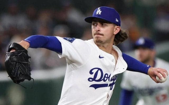 ドジャースのロブレスキ、二回にまさか４失点　開幕から５連勝中の左腕が走者一掃二塁打含む4安打で今季ワースト失点