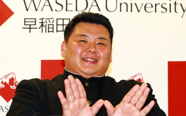 早大出身の川副が序ノ口白星デビュー　初めての所作もあり「緊張しました」