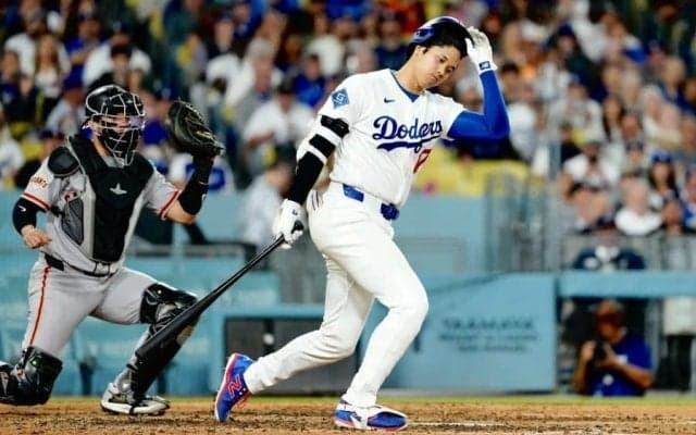 大谷翔平、1か月でHRわずか1本　2戦連続無安打、51打席ノーアーチ…ド軍逆転負けで首位陥落