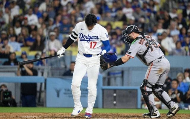大谷翔平51打席連続で本塁打なし　第５打席は低めの緩いカーブに手を出し空振り三振