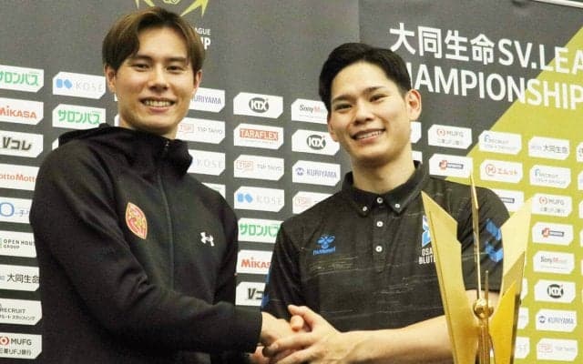 【バレー】高橋藍「打っても、打っても…」西田有志「強いの一言」サントリーＶＳ大阪ブルテオン決勝の前日会見で闘志…ＳＶリーグ頂上決戦