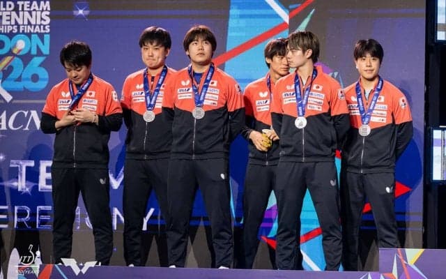 卓球日本男子、歴代最強布陣で得た収穫の銀　張本智和＆松島輝空の“Wエース”は苦難も、ロス五輪に向けて好循環【世界卓球2026】