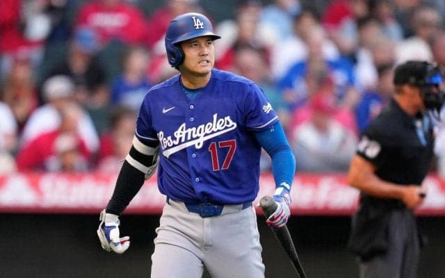 大谷翔平、メジャー通算200本目の二塁打　第３打席で左翼へ