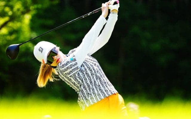 「絶対に行きたい」全米女子OPへ 桑木志帆がデータを味方に首位浮上