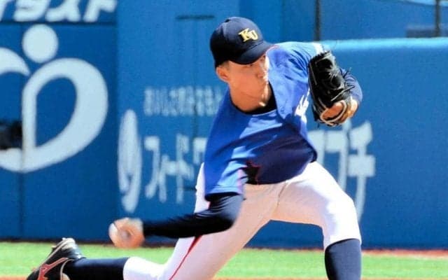 プロ注目１９２センチサブマリン、神奈川大・松平が圧巻８回０封　リーグ通算２０勝目