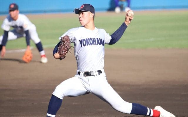 横浜の2年生左腕が今春選抜以来の復帰登板！｢戻ってきたからには成長した姿を見せたい｣…エース右腕を支える活躍に意欲【関東大会】
