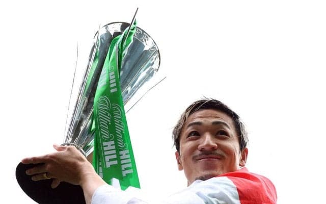 前田大然が涙の決勝点、セルティック逆転５連覇　本拠サポ「マエ～ダ」の大合唱の中、感極まる